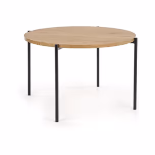 Stół okrągły MORGAN 120 cm - dąb złoty