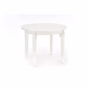 Stół okrągły rozkładany SORBUS 100 cm - biały