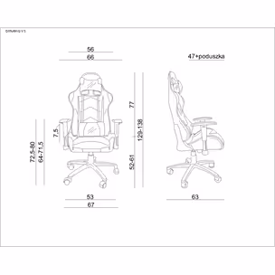 Fotel gamingowy DYNAMIQ V5