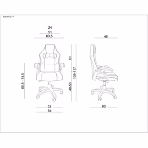 Fotel gamingowy DYNAMIQ V7