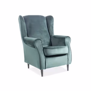 Fotel BARON Velvet - zielony Bluvel 78