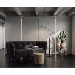 Sofa CASTELLO 2 Velvet - czarny Bluvel 19