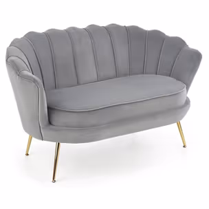 Sofa AMORINITO XL - popiel/złoty