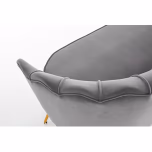 Sofa AMORINITO XL - popiel/złoty