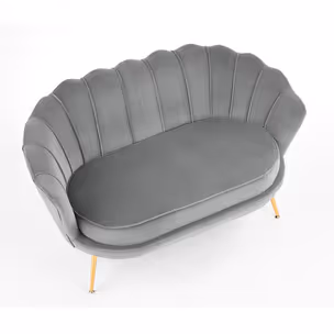 Sofa AMORINITO XL - popiel/złoty