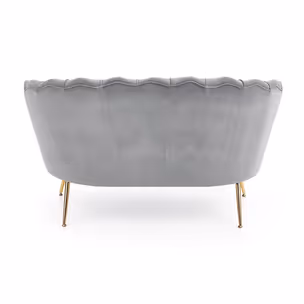 Sofa AMORINITO XL - popiel/złoty