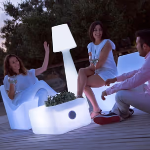 Lampa podłogowa LOLA 165 Battery - biały