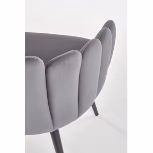 Krzesło K410 velvet - popielaty