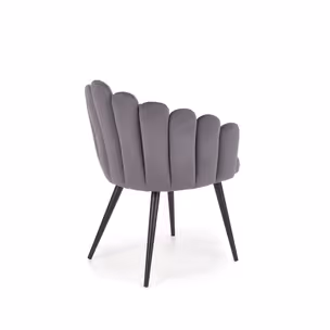 Krzesło K410 velvet - popielaty