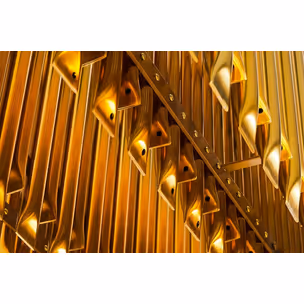 Lampa wisząca GALLIANO LONG - ciemne złoto