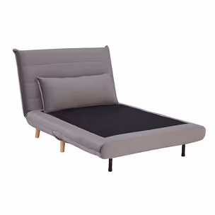 Fotel rozkładany SPIKE Velvet - szary