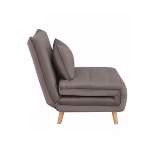 Fotel rozkładany SPIKE Velvet - szary