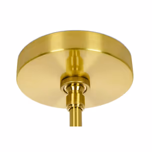 Lampa wisząca APOLLO 1 - czarny/szczotkowane złoto
