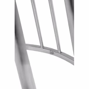 Stół okrągły GLAM MARBLE 110 - okleina marmurowa/chrom