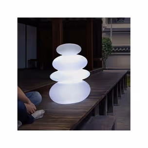 Lampa ogrodowa BALANS BATTERY biała - LED, wbudowana bateria