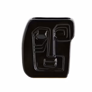 Wazon z kamionki 16 cm - czarny