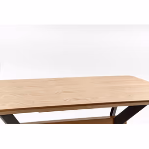 Stół rozkładany BACARDI 160x90 - dąb naturalny/czarny