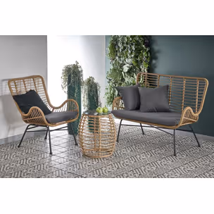 Sofa IKARO XL - naturalny/popielaty