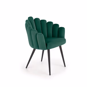 Krzesło K410 velvet - ciemny zielony