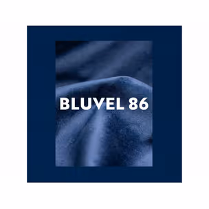 Podnóżek RON Velvet - granatowy Bluvel 86