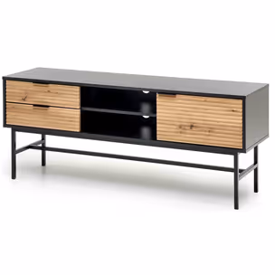 Szafka RTV MURANO RTV-1 - dąb artisan/czarny