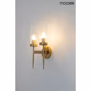 Lampa ścienna TORCH TWIN - złoty