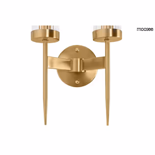 Lampa ścienna TORCH TWIN - złoty