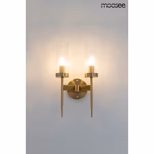 Lampa ścienna TORCH TWIN - złoty