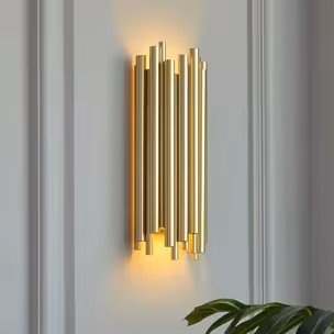 Lampa ścienna TUBO - złoty