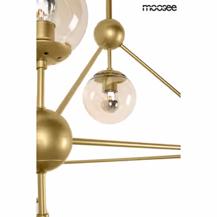 Lampa wisząca ASTRIFERO 10 - złoty/bursztynowy
