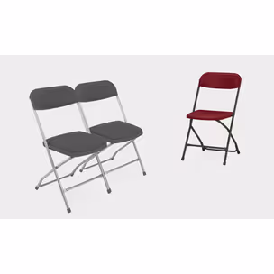 Krzesło składane z tapicerowanymi nakładkami POLYFOLD Plus