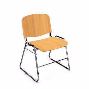 Krzesło na płozach ISO CFS Wood