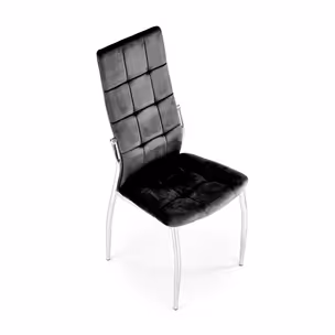 Krzesło K416 velvet - czarny