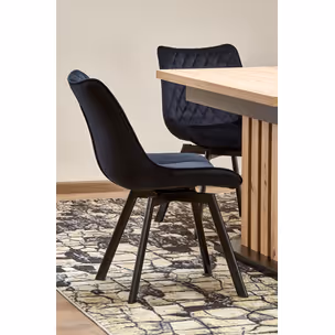 Stół rozkładany LAMELLO 130-180x80 - dąb artisan/czarny