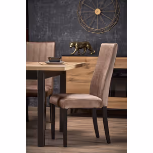 Stół rozkładany TIAGO KWADRAT 90/125x90 - dąb craft/czarny