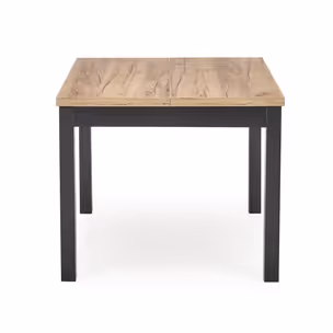 Stół rozkładany TIAGO KWADRAT 90/125x90 - dąb craft/czarny