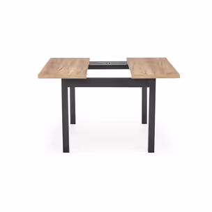 Stół rozkładany TIAGO KWADRAT 90/125x90 - dąb craft/czarny