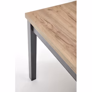 Stół rozkładany TIAGO KWADRAT 90/125x90 - dąb craft/czarny