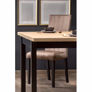 Stół rozkładany TIAGO KWADRAT 90/125x90 - dąb craft/czarny