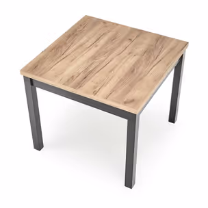 Stół rozkładany TIAGO KWADRAT 90/125x90 - dąb craft/czarny