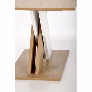 Stół rozkładany XARELTO 130/175x85 - dąb lancelot/biały