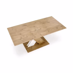 Stół rozkładany XARELTO 130/175x85 - dąb lancelot/biały