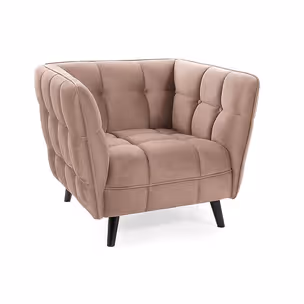Fotel CASTELLO 1 Velvet - ciemny beżowy Bluvel 40
