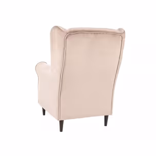 Fotel BARON Velvet - ciemny beżowy Bluvel 40