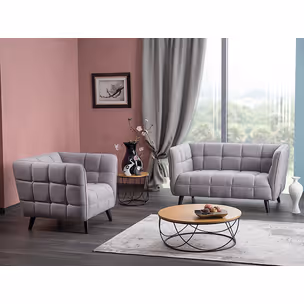 Sofa CASTELLO 2 Velvet - ciemny beżowy Bluvel 40