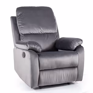 Fotel rozkładany SPENCER 1 Velvet - szary Bluvel 14