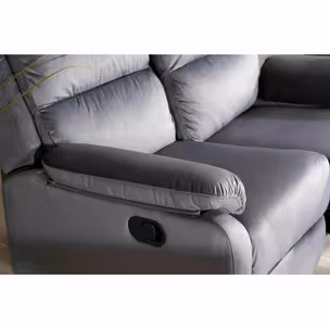 Sofa z funkcją relaks SPENCER 2 Velvet - szary Bluvel 14
