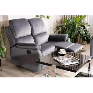 Sofa z funkcją relaks SPENCER 2 Velvet - szary Bluvel 14