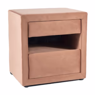Szafka nocna ET-003 Velvet - antyczny róż Bluvel 52