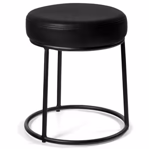 Taboret tapicerowany CORTO - czarny